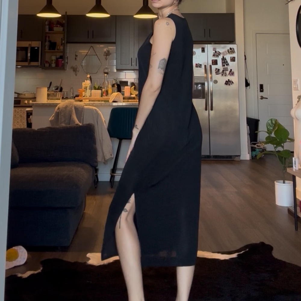 Vintage Notations Black Maxi Dress